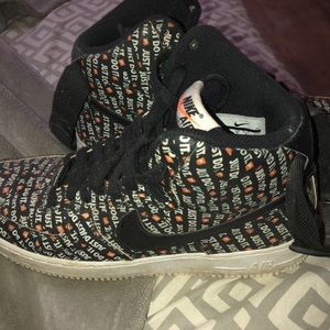 Nike Air Force 1s “just do it”